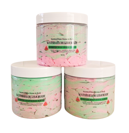 Whipped Soap Sugar Scrub - Watermelon Lemonade